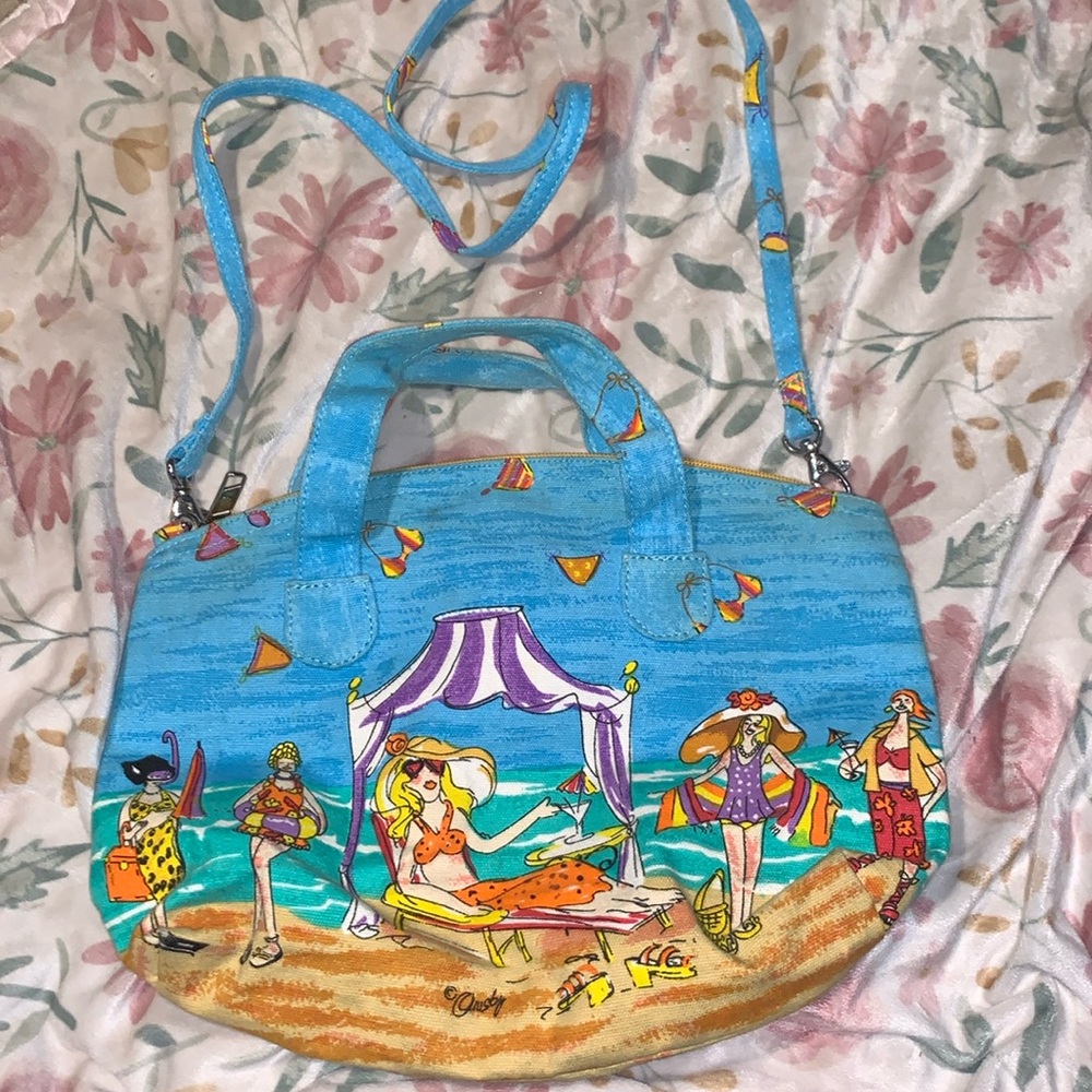 Sun N Sand Quasby Beach Themed Tote Cotton Lined